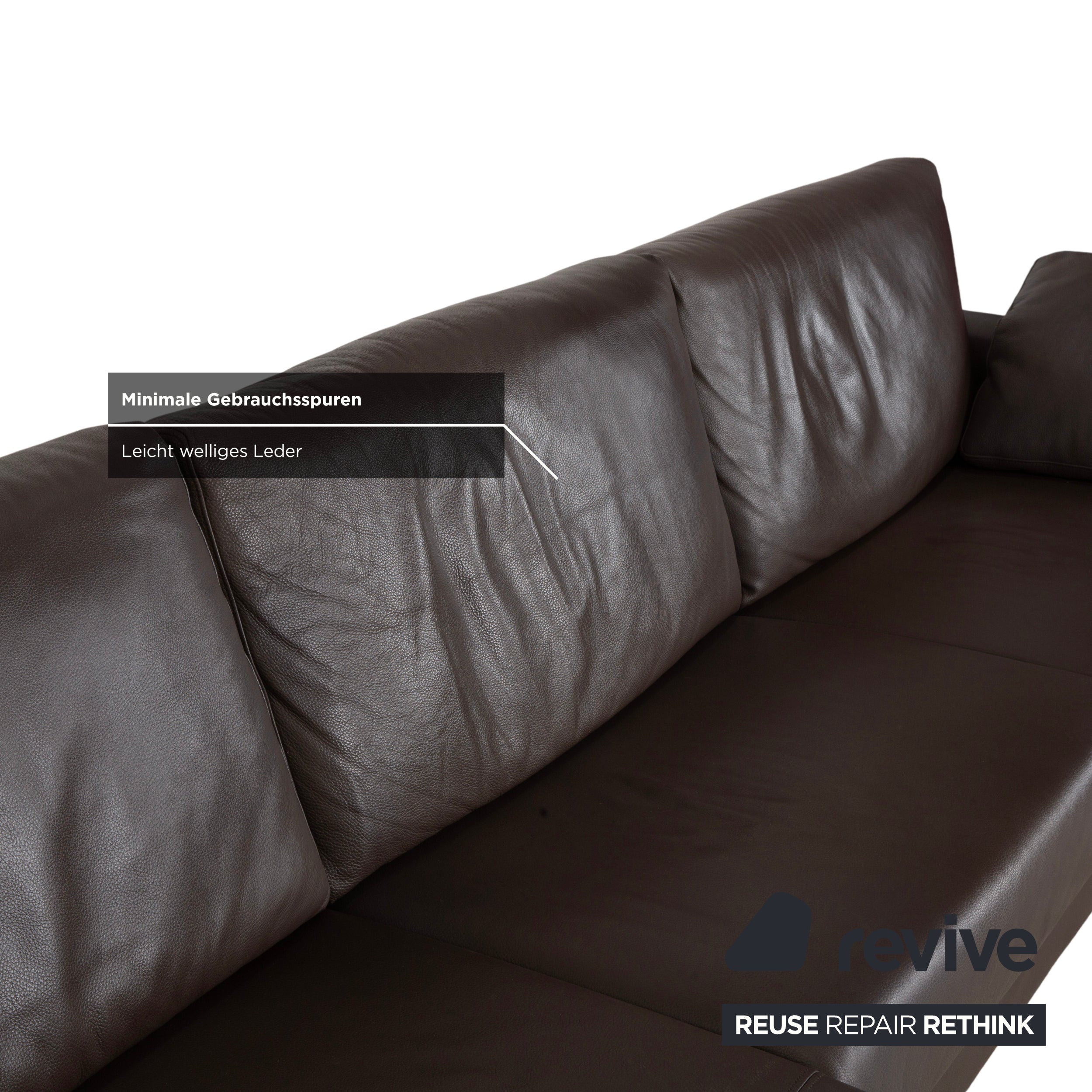 Ewald Schillig Concept Plus Leder Ecksofa Braun Mocca
