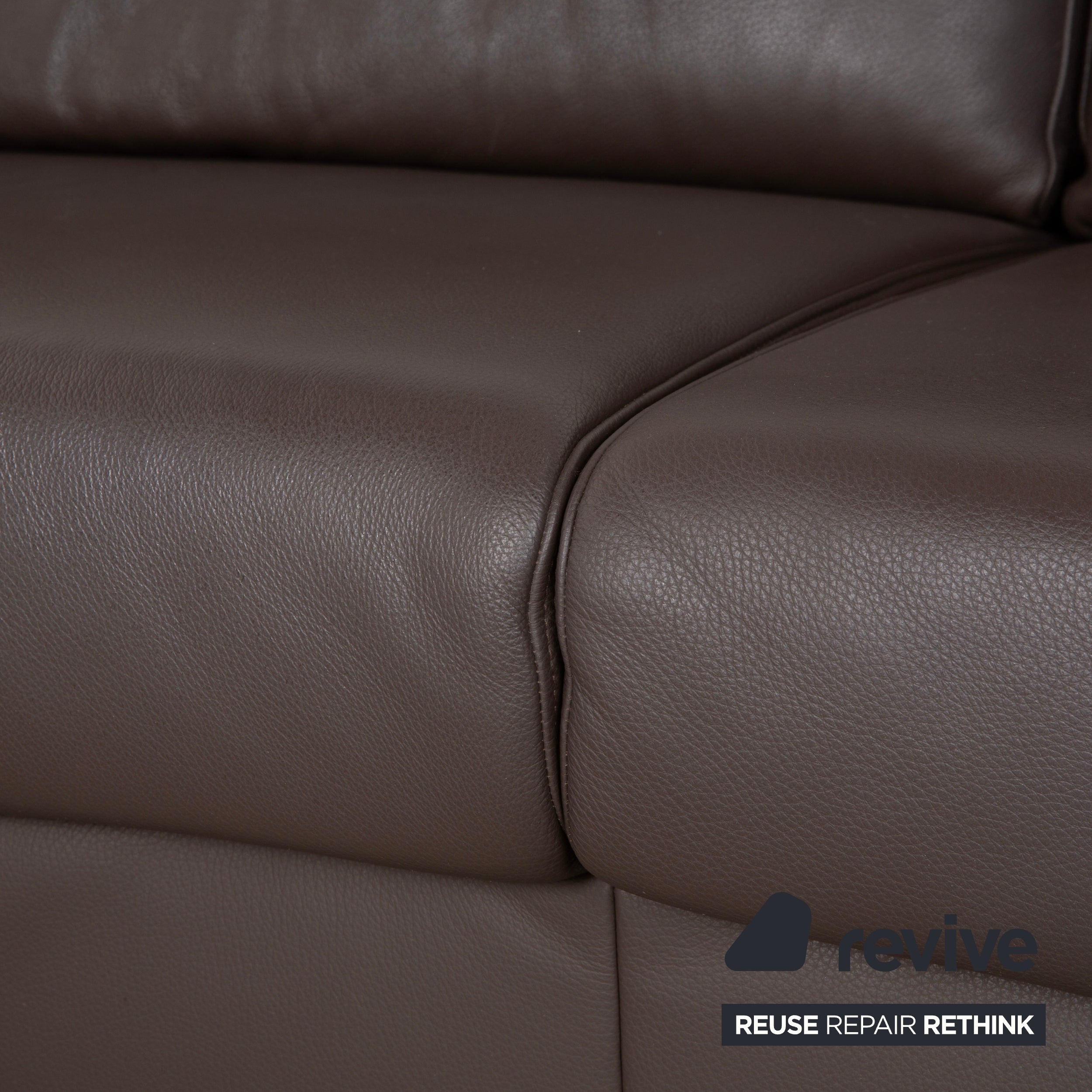 Ewald Schillig Canapé d'angle Concept Plus en cuir marron moka