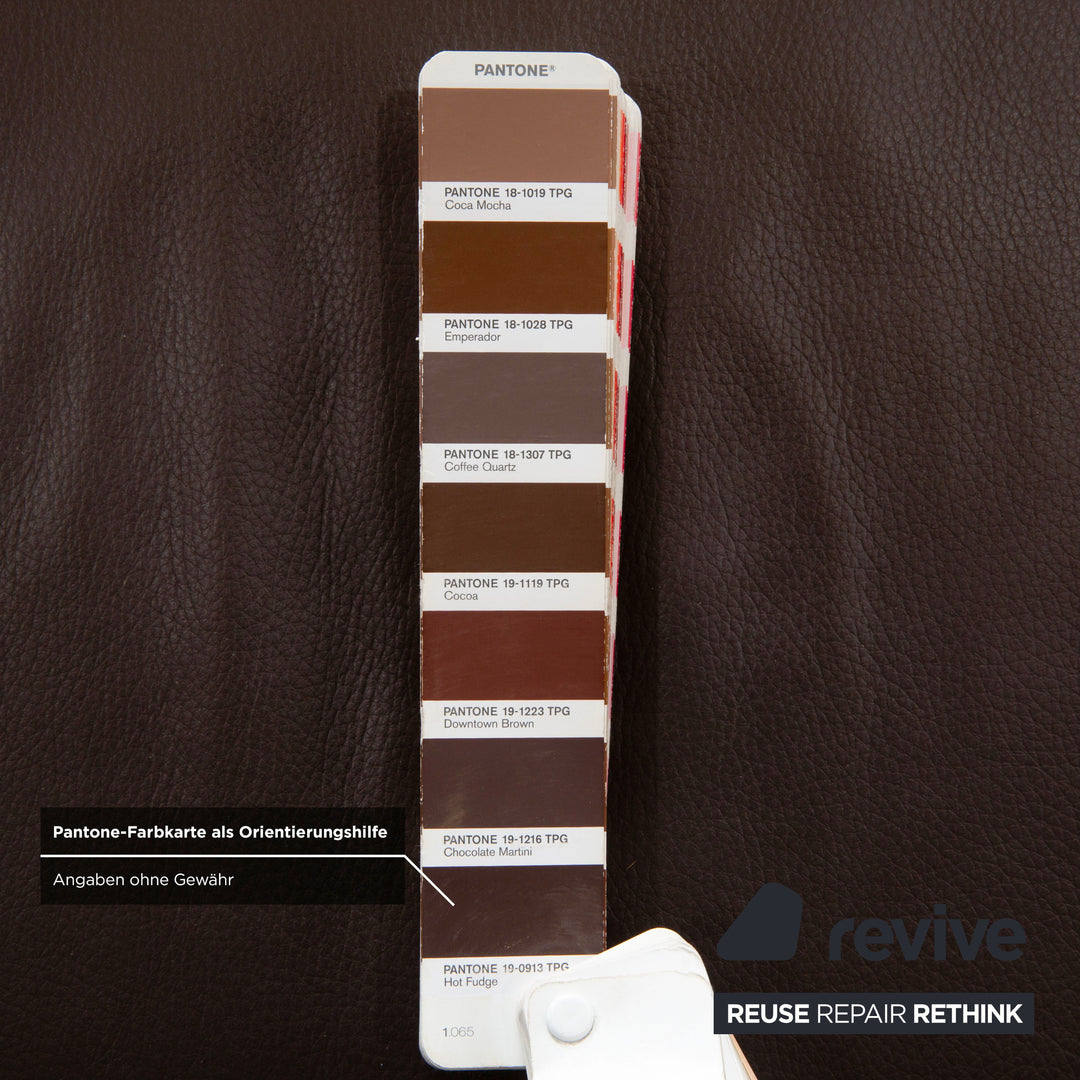 Ewald Schillig Canapé d'angle Concept Plus en cuir marron moka