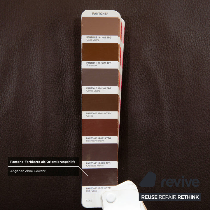 Ewald Schillig Canapé d'angle Concept Plus en cuir marron moka