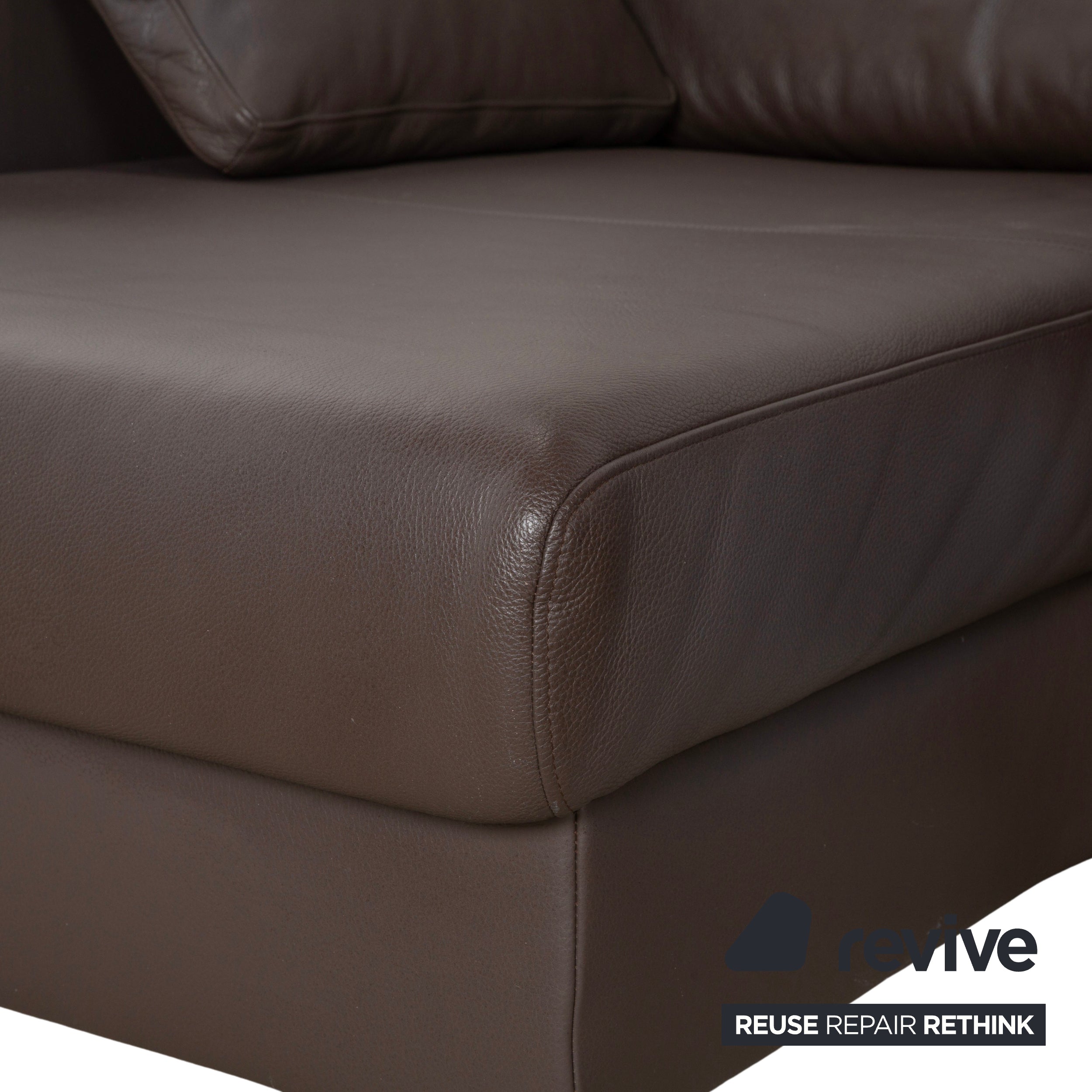 Ewald Schillig Canapé d'angle Concept Plus en cuir marron moka