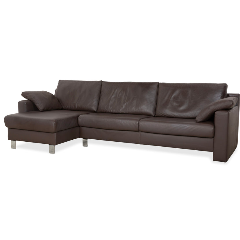 Ewald Schillig Concept Plus Leder Ecksofa Braun Mocca