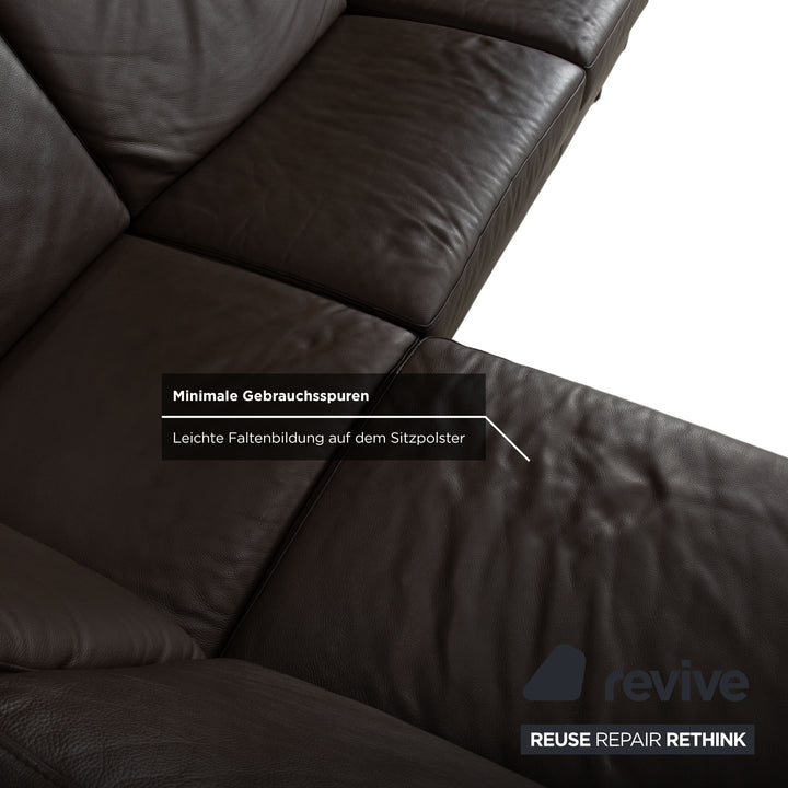 Ewald Schillig Concept Plus Leder Ecksofa Braun Sofa Couch