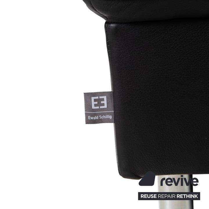 Ewald Schillig Concept Plus Leder Ecksofa Schwarz Sofa Couch manuelle Funktion Kopfstützen