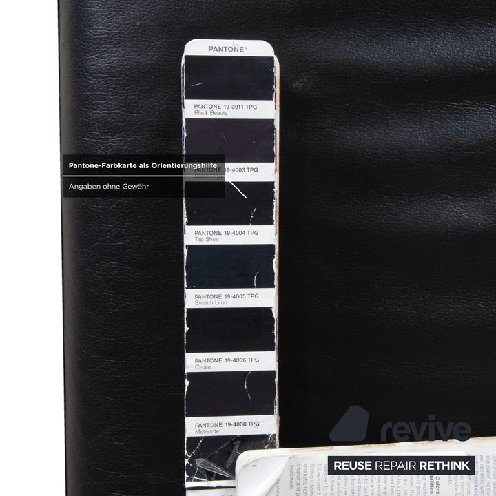Ewald Schillig Concept Plus Leder Ecksofa Schwarz Sofa Couch manuelle Funktion Kopfstützen