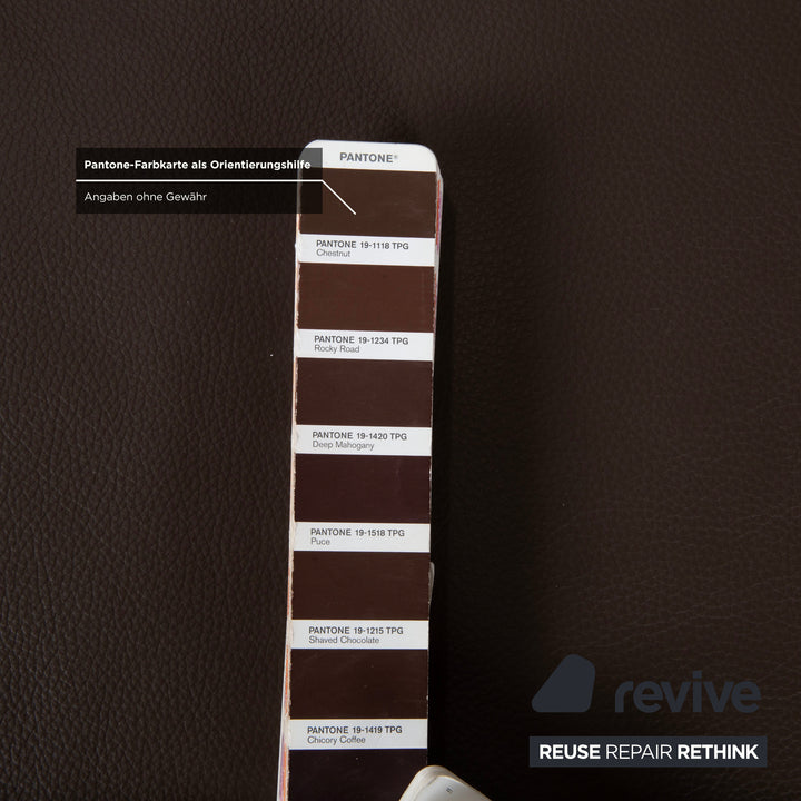 Ewald Schillig Concept Plus Leder Hocker Braun Grau Mokka Schlamm
