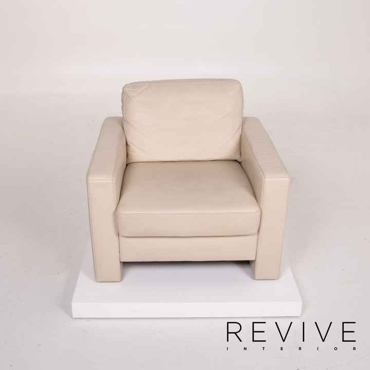 Ewald Schillig Concept Plus leather armchair cream #12548