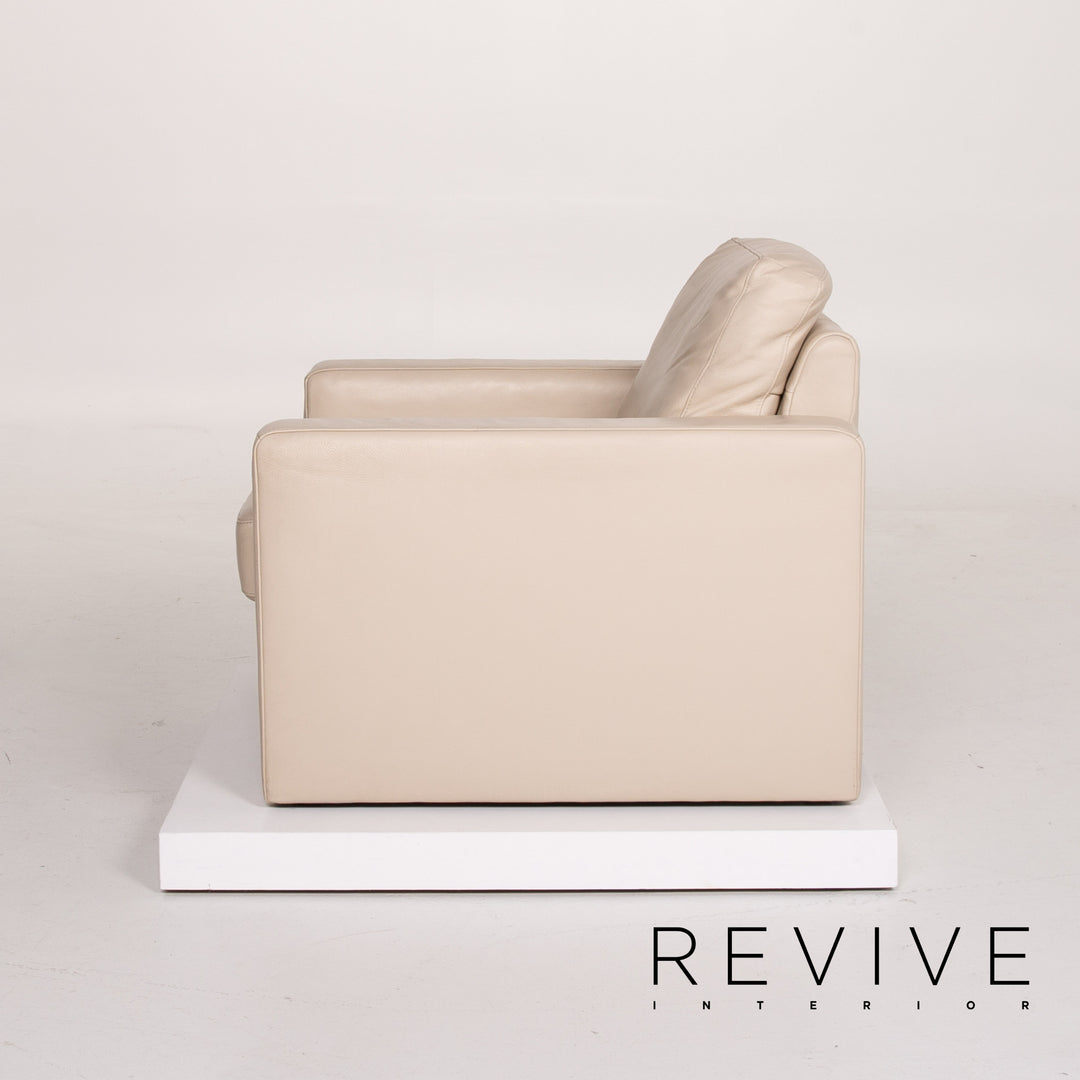 Ewald Schillig Concept Plus leather armchair cream #12548