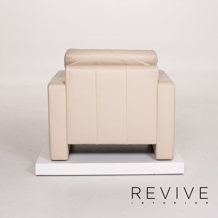 Ewald Schillig Concept Plus leather armchair cream #12548
