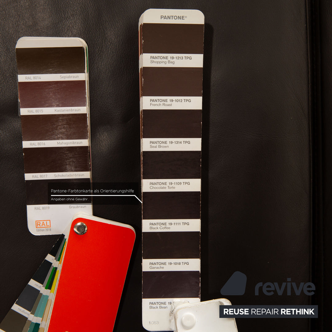 Ewald Schillig Concept Plus Leder Sofa Garnitur Dunkelbraun Ecksofa  Recamiere Rechts