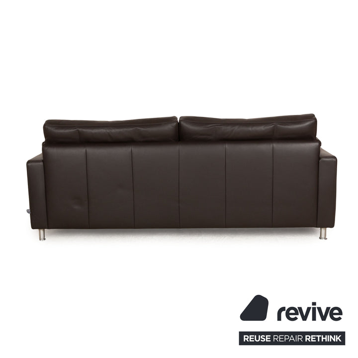 Ewald Schillig Concept Plus Leder Zweisitzer Braun manuelle Funktion Sofa Couch