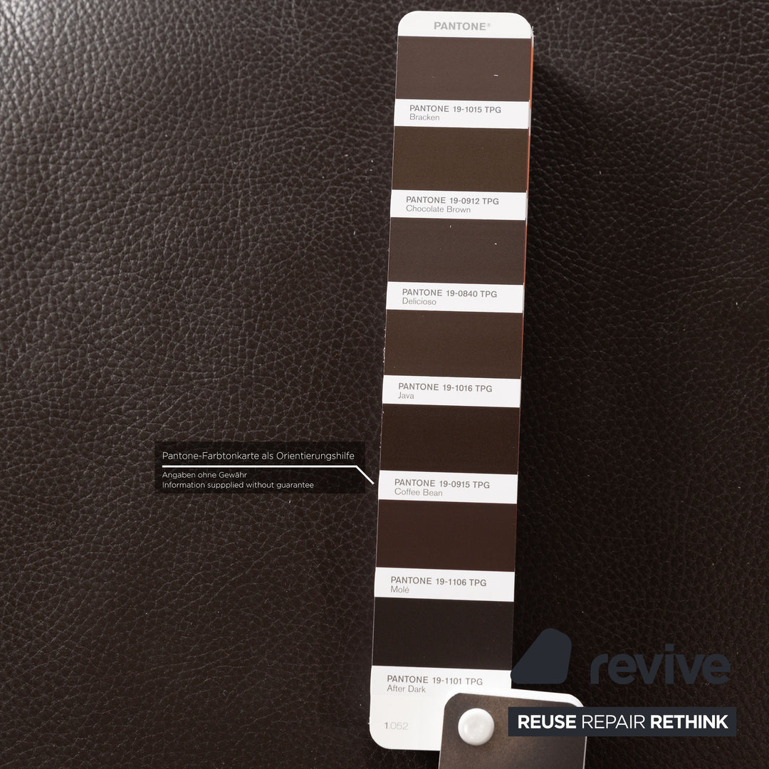 Ewald Schillig Concept Plus Leder Zweisitzer Braun manuelle Funktion Sofa Couch