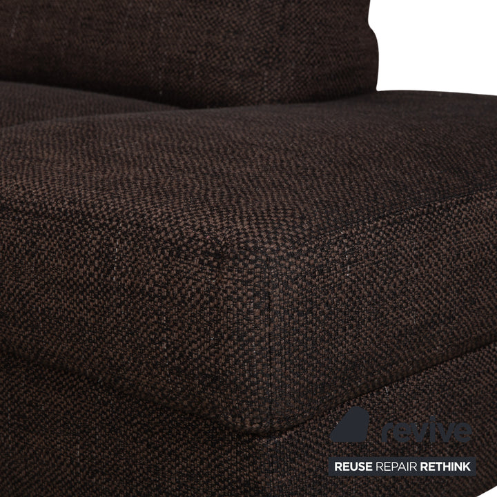 Ewald Schillig Concept Plus Fabric Corner Sofa Brown Grey Sofa Couch