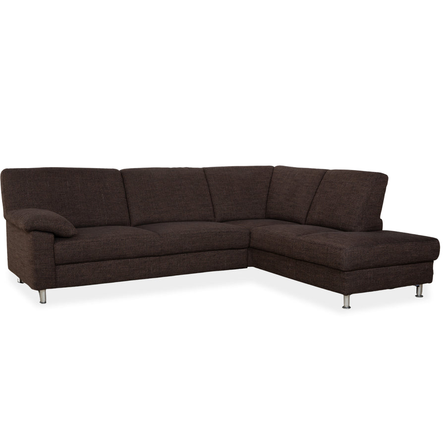 Ewald Schillig Concept Plus Fabric Corner Sofa Brown Grey Sofa Couch