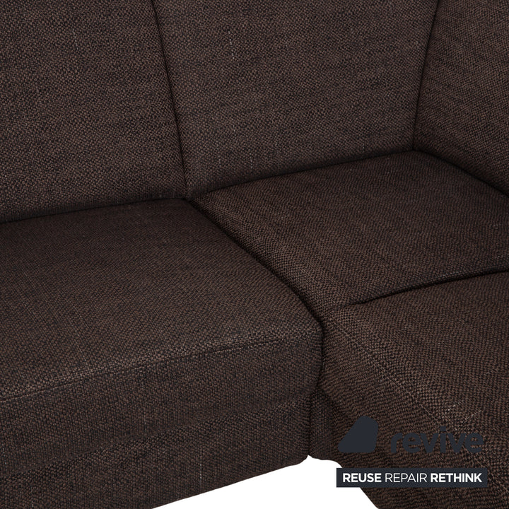 Ewald Schillig Concept Plus Fabric Corner Sofa Brown Grey Sofa Couch