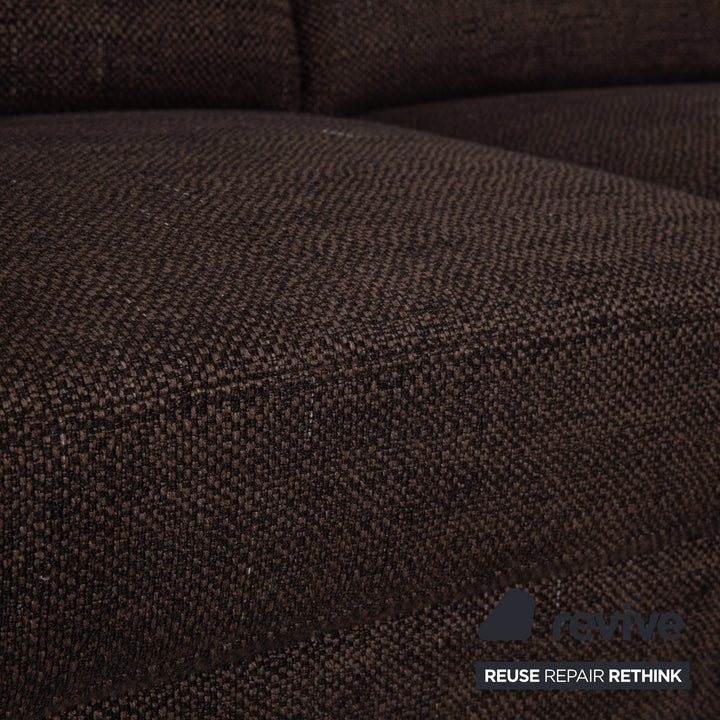 Ewald Schillig Concept Plus Fabric Corner Sofa Brown Grey Sofa Couch