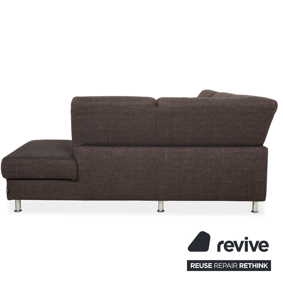 Ewald Schillig Concept Plus Fabric Corner Sofa Brown Grey Sofa Couch