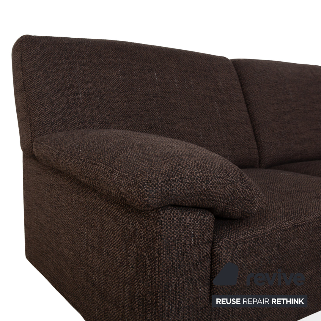 Ewald Schillig Concept Plus Fabric Corner Sofa Brown Grey Sofa Couch