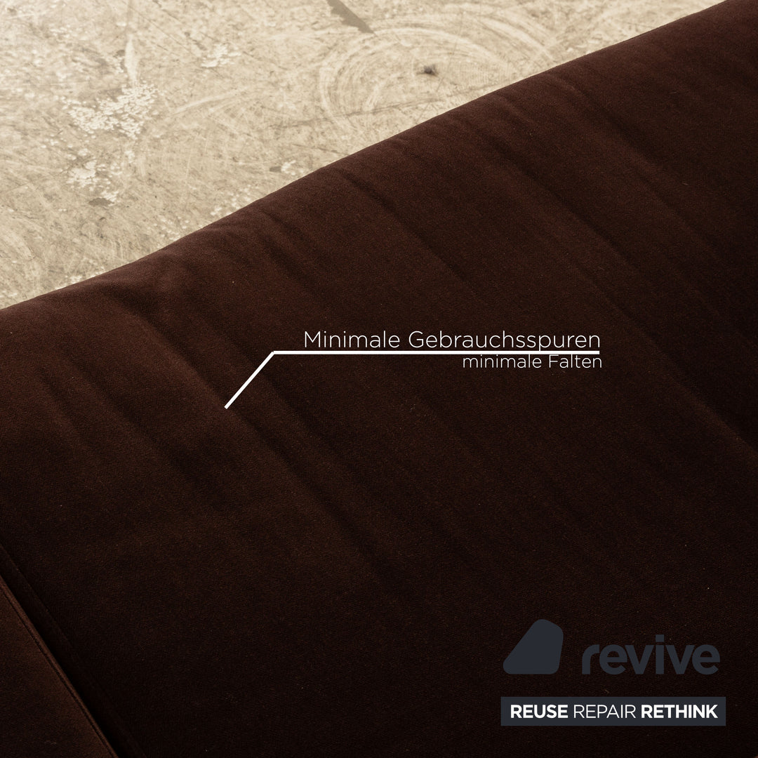 Ewald Schillig Concept Plus Fabric Corner Sofa Brown Sofa Couch manual function