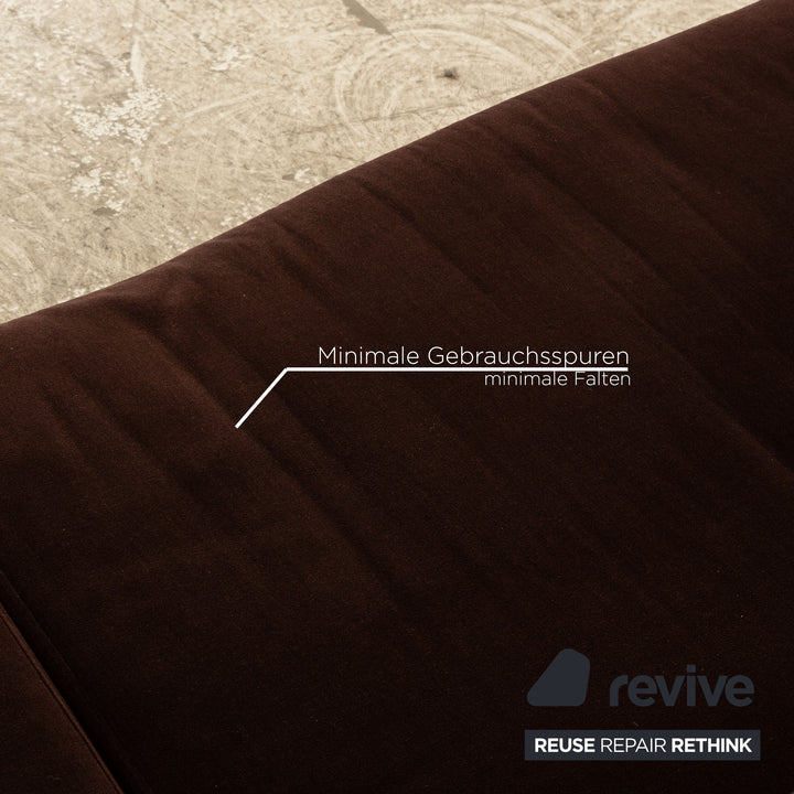 Ewald Schillig Concept Plus Fabric Corner Sofa Brown Sofa Couch manual function