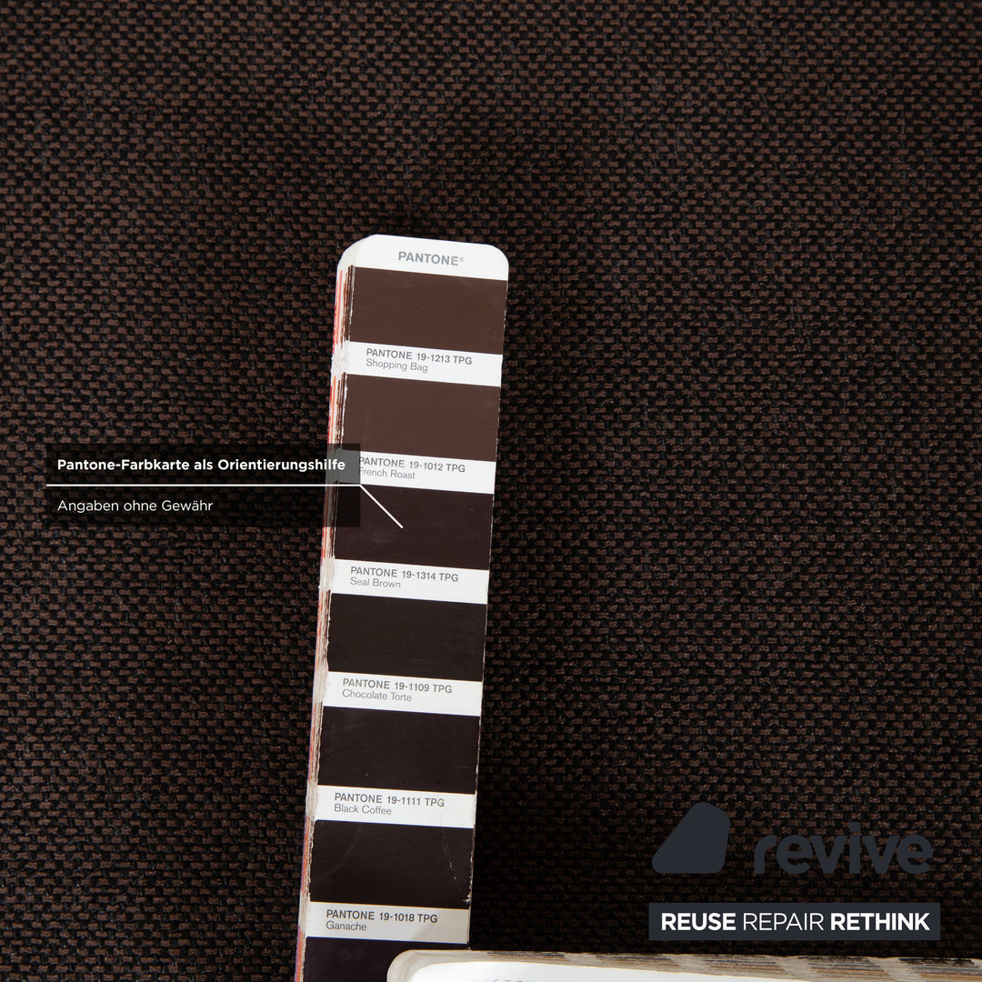 Canapé d'angle en tissu Ewald Schillig Concept Plus marron gris