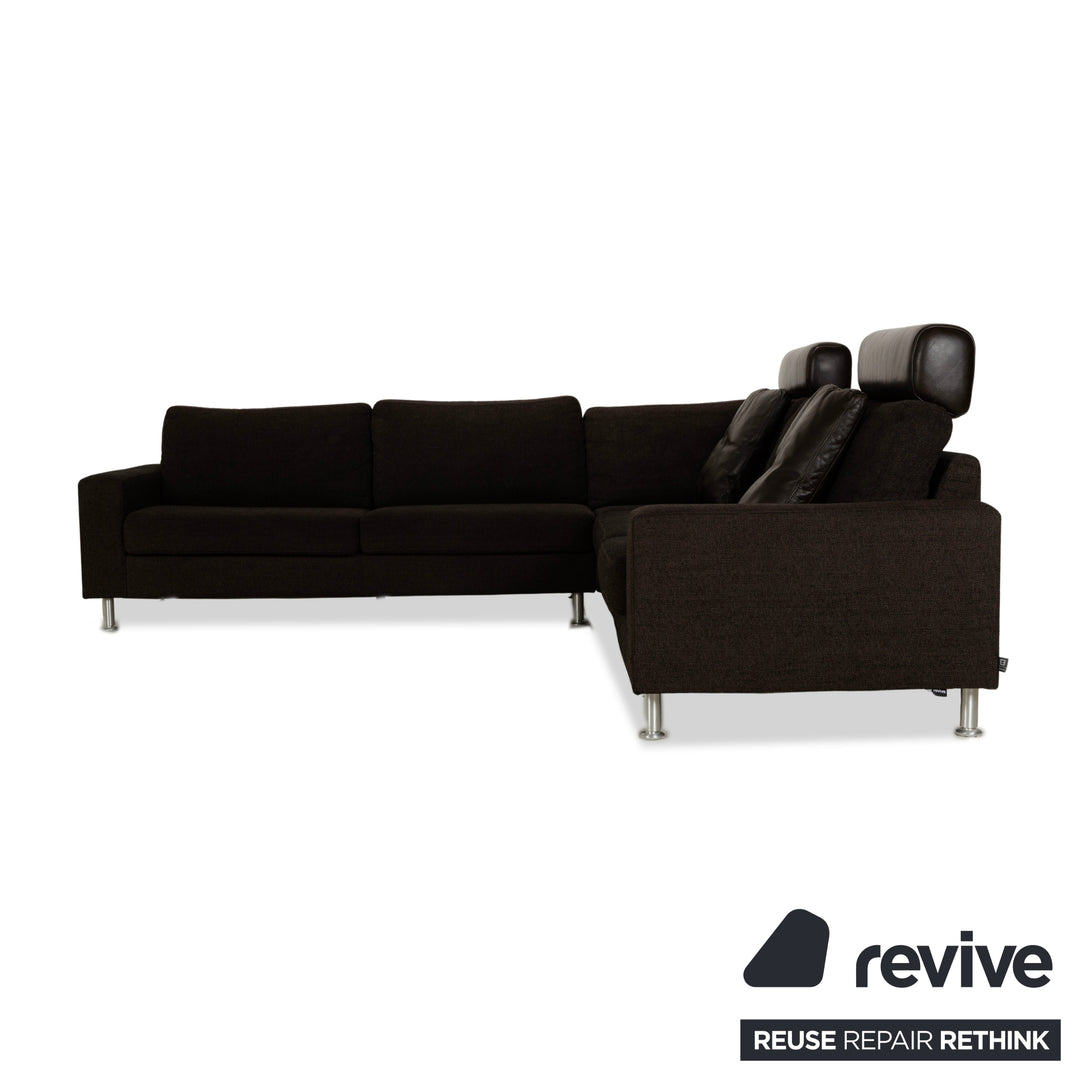 Ewald Schillig Concept Plus Fabric Corner Sofa Black Sofa Couch