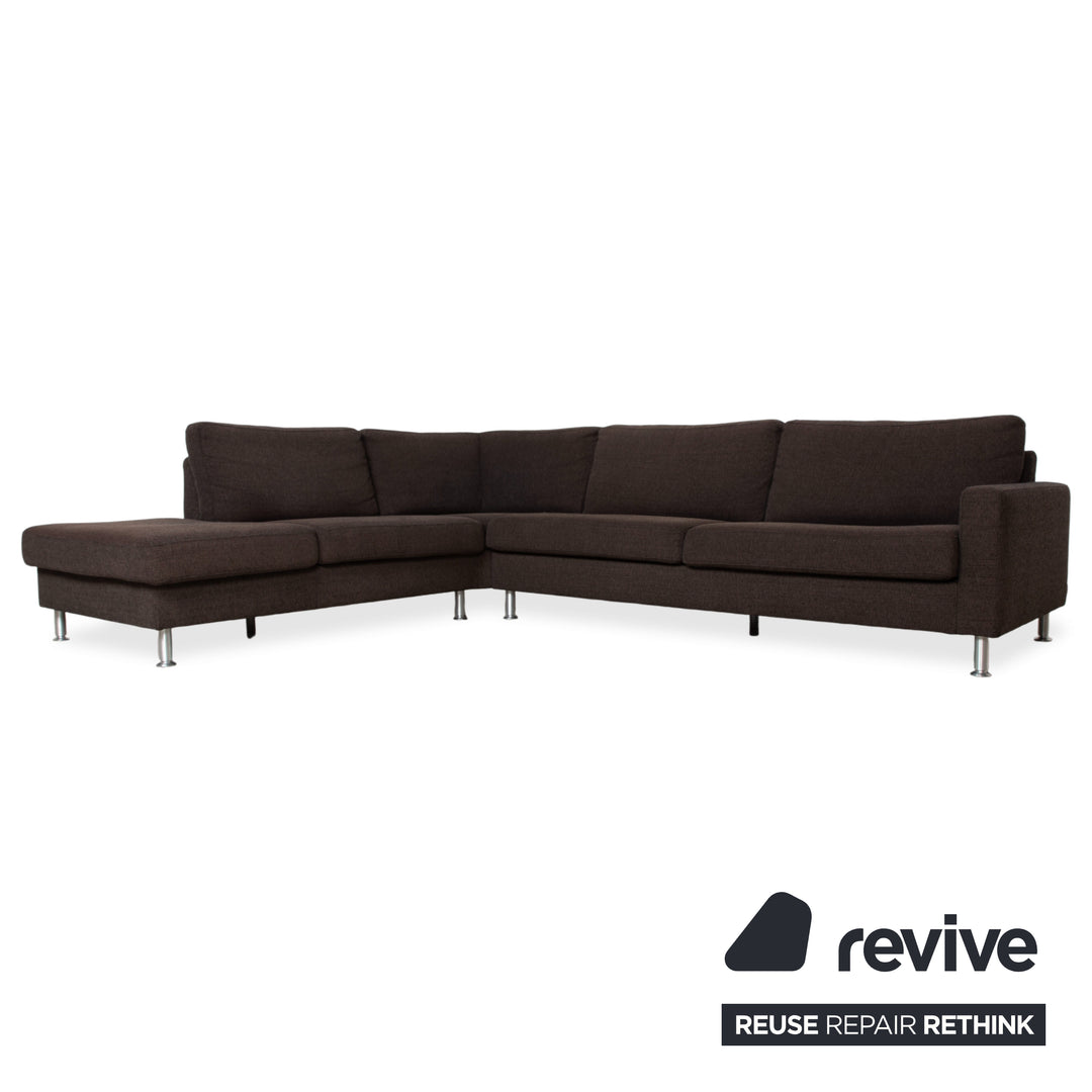 Ewald Schillig Concept Plus Stoff Garnitur Ecksofa Hocker Braun Grau Sofa Couch