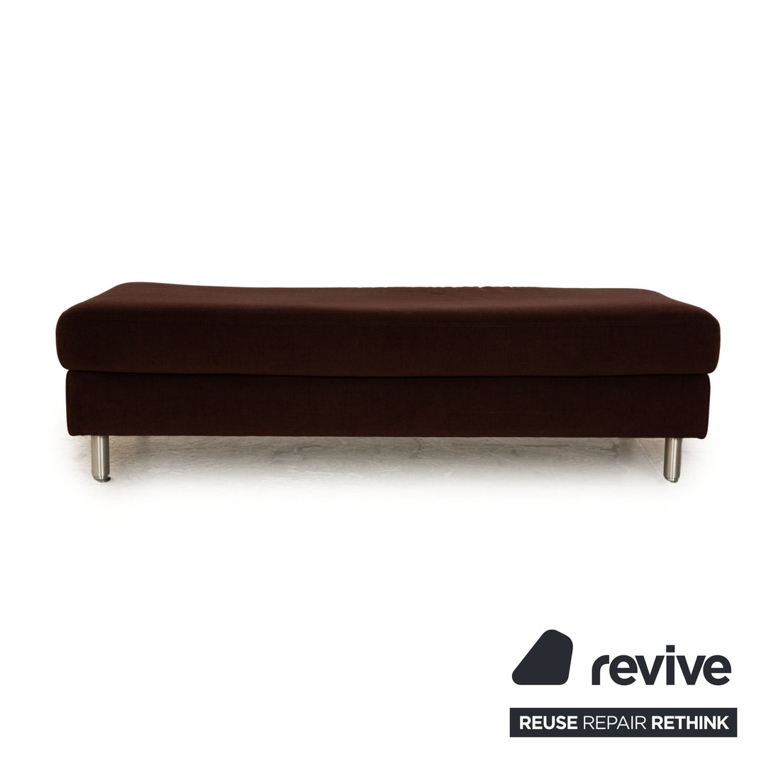 Ewald Schillig Concept Plus Stoff Hocker Braun