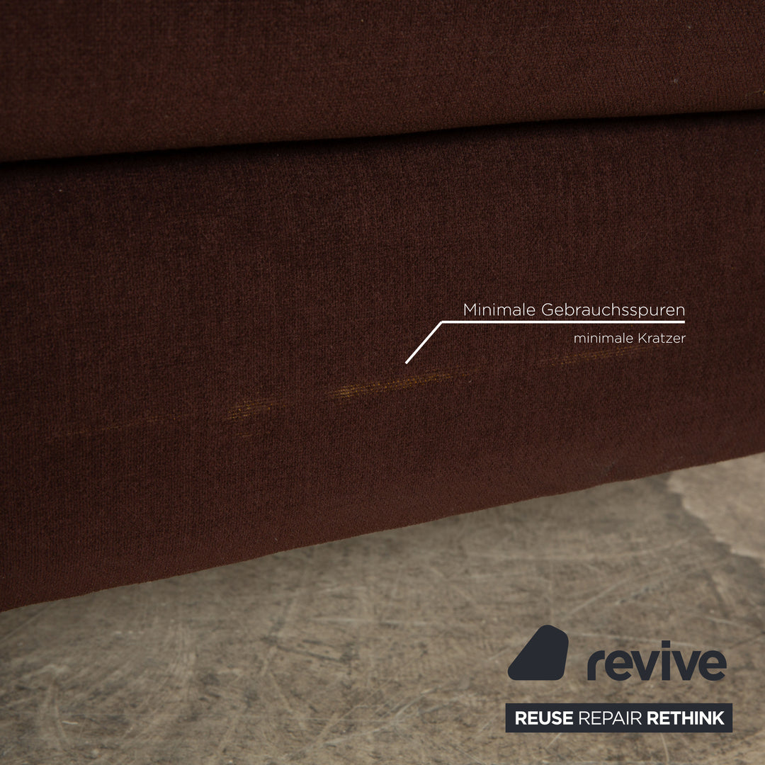 Ewald Schillig Concept Plus Stoff Hocker Braun