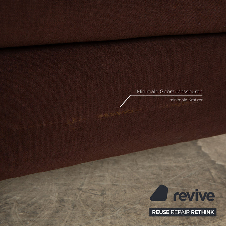Ewald Schillig Concept Plus Stoff Hocker Braun