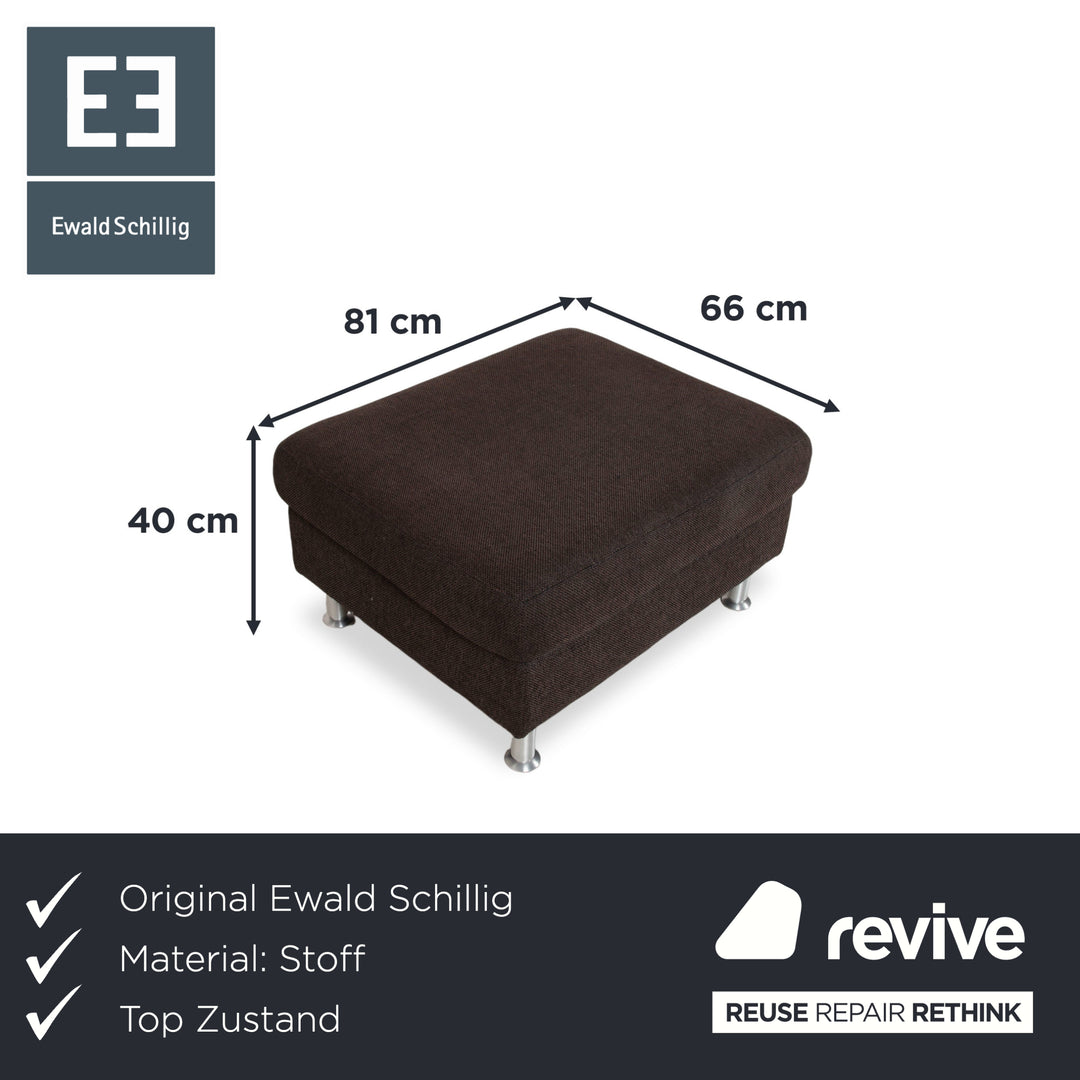 Ewald Schillig Concept Plus Stoff Hocker Grau