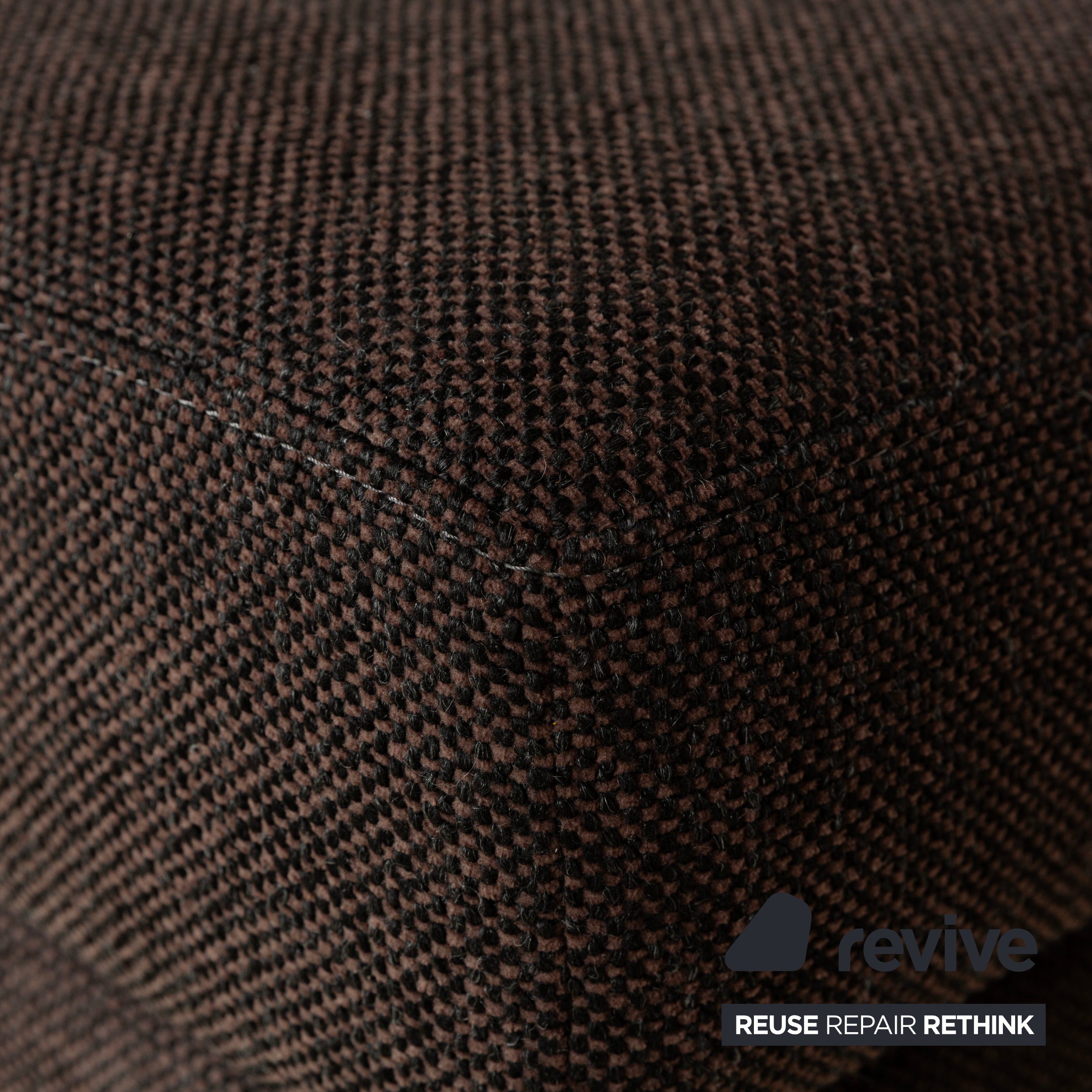 Ewald Schillig Tabouret Concept Plus en tissu noir