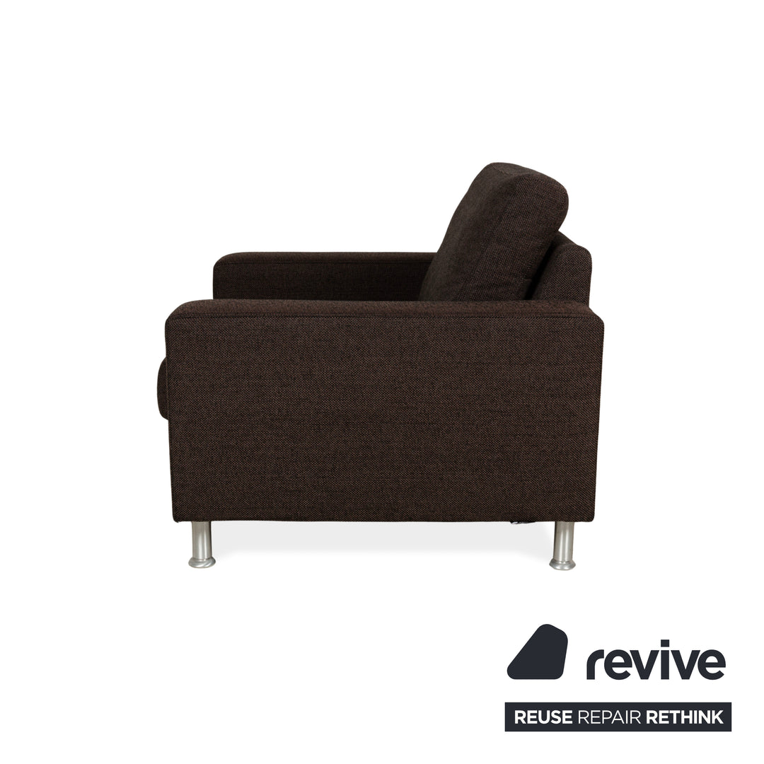 Ewald Schillig Fauteuil Concept Plus en tissu noir