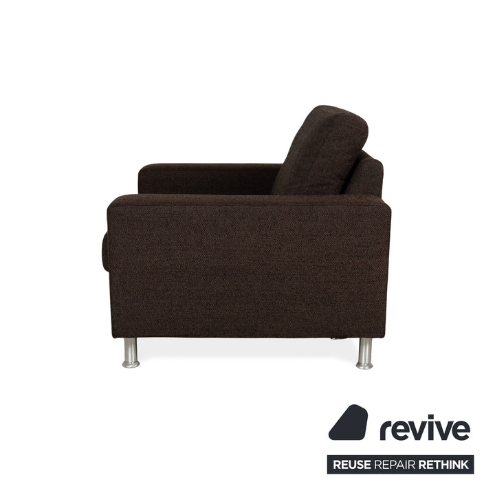 Ewald Schillig Fauteuil Concept Plus en tissu noir