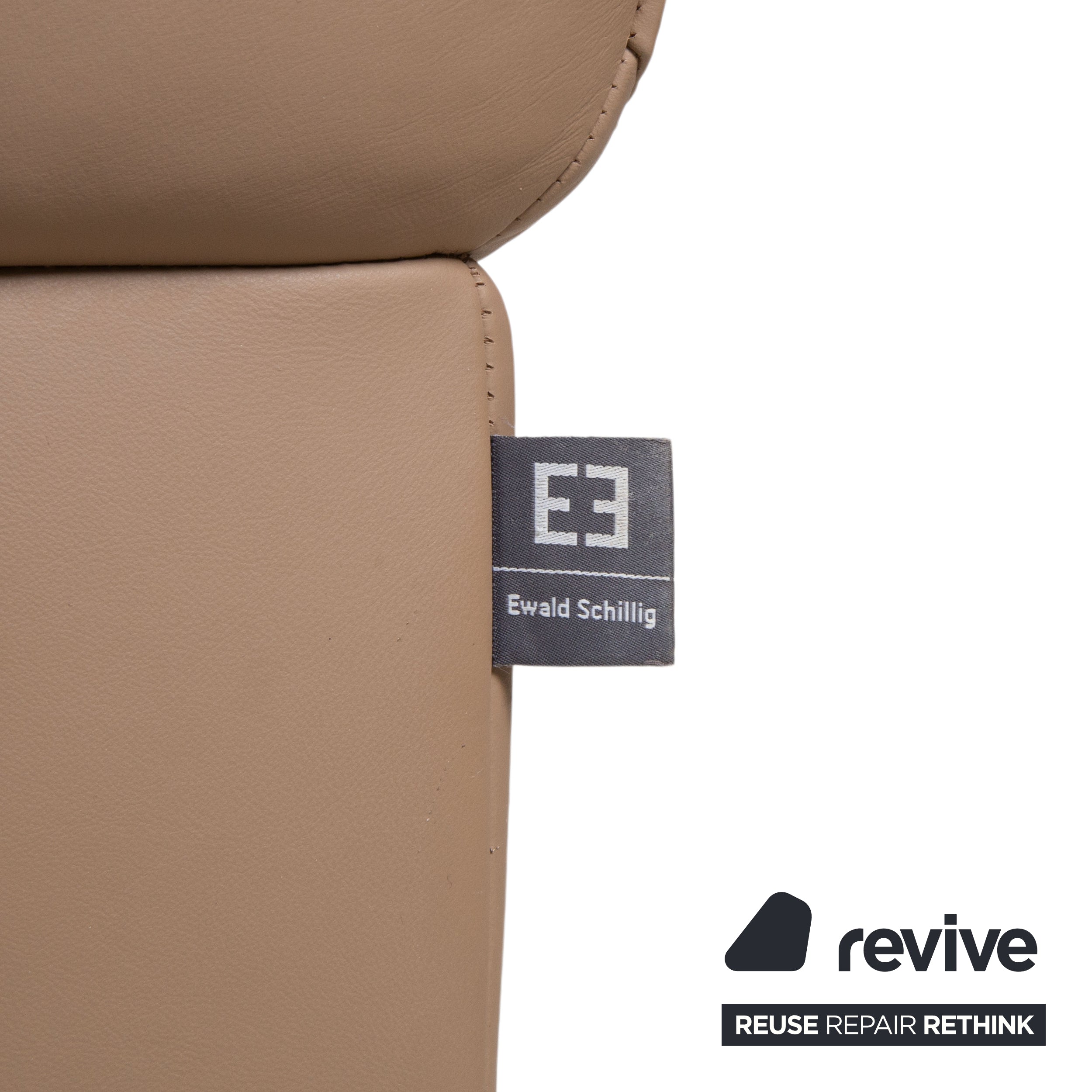 Ewald Schillig Courage Leder Ecksofa Braun manuelle Funktion