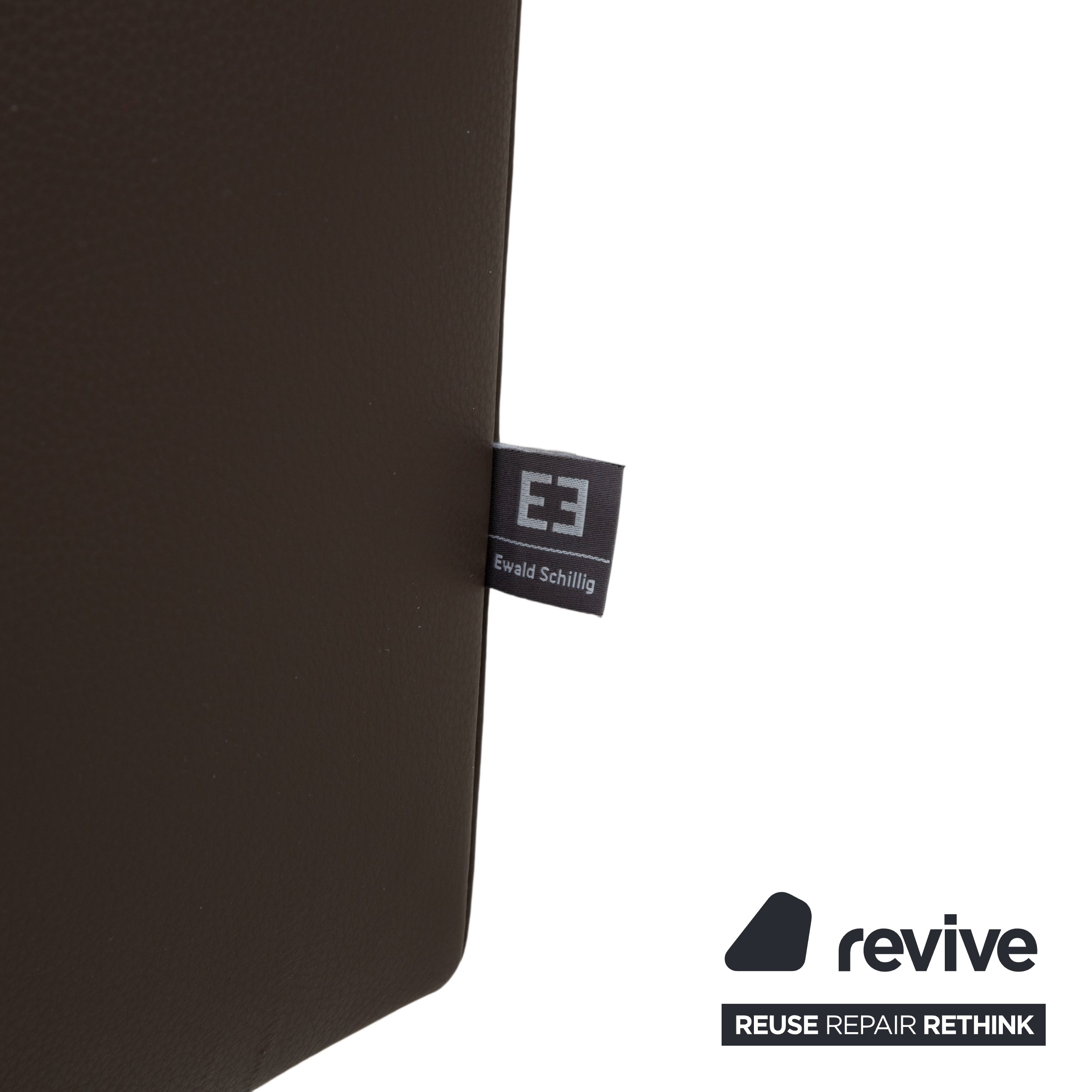 Ewald Schillig Courage Leder Ecksofa Braun manuelle Funktion Recamiere links