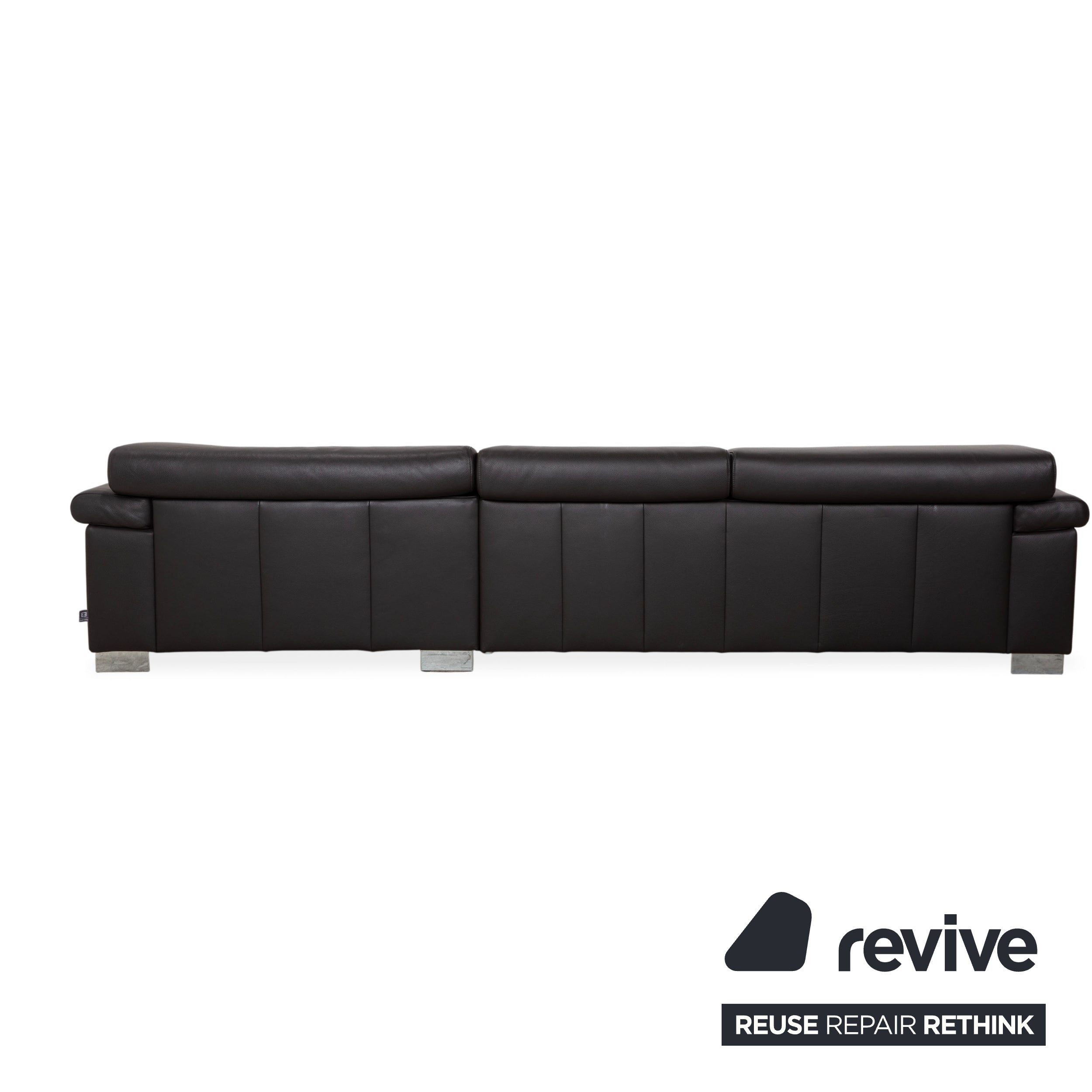 Ewald Schillig Courage Leder Ecksofa Braun manuelle Funktion Sofa Couch