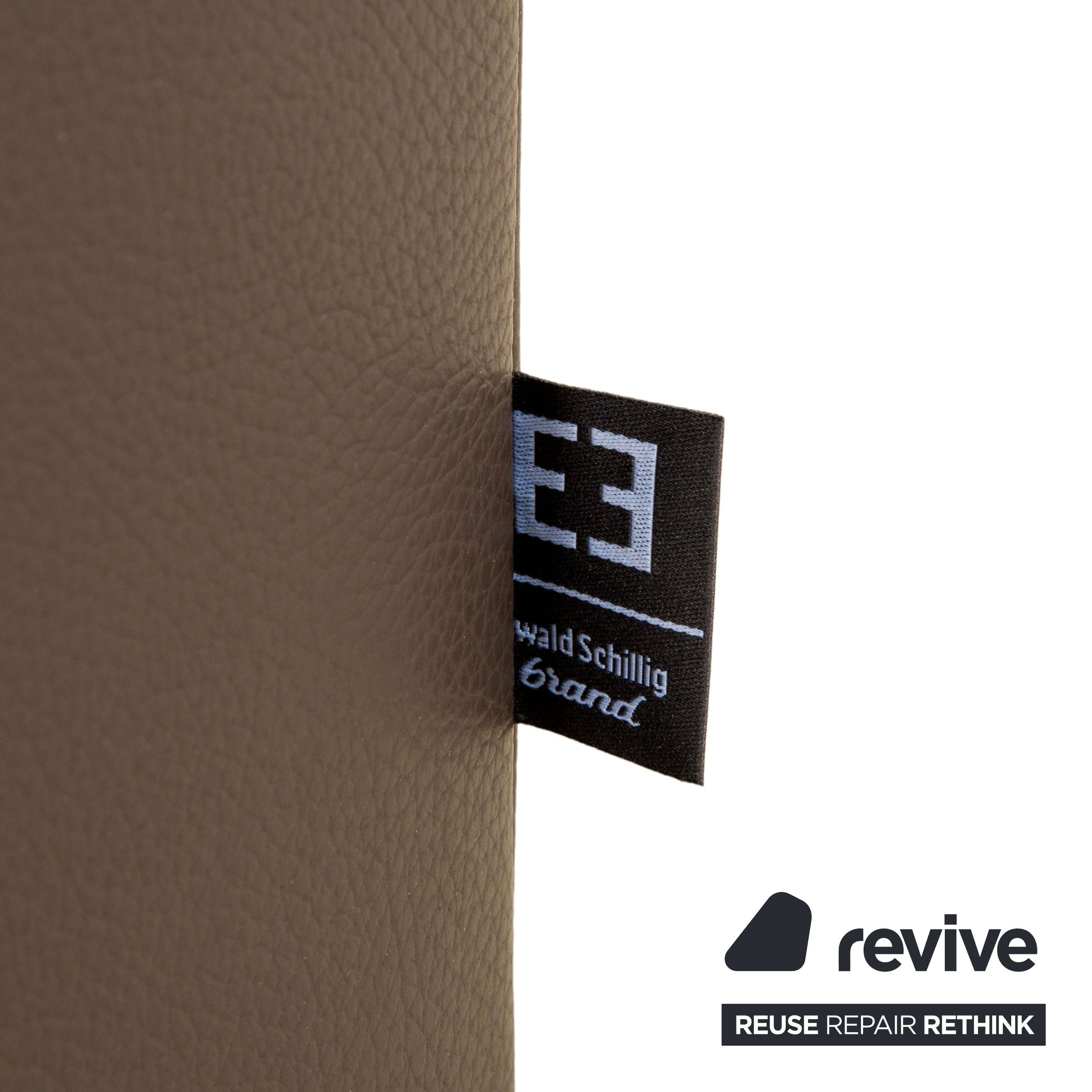 Ewald Schillig Courage Leder Ecksofa Braun manuelle Funktion Sofa Couch