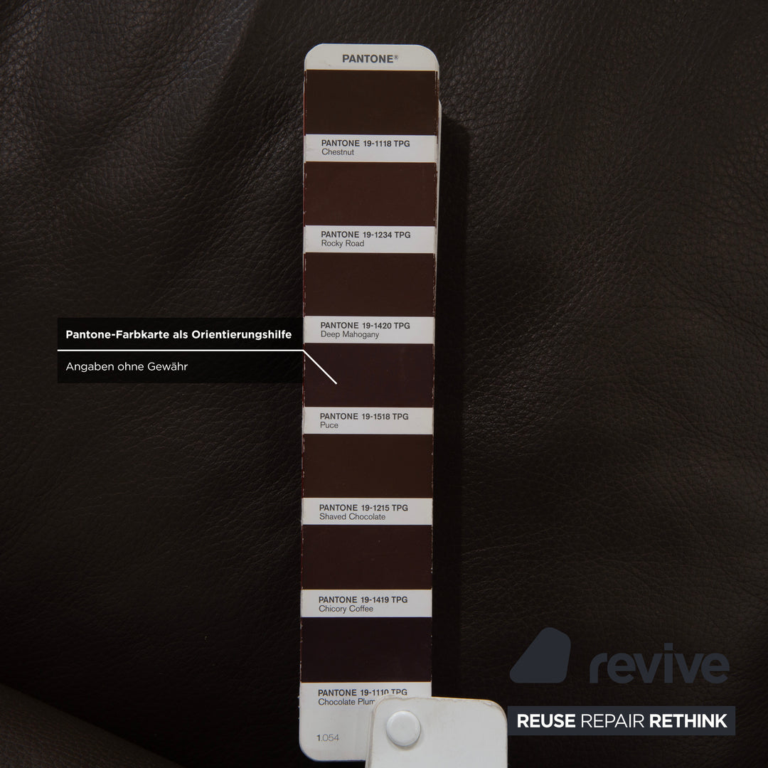 Ewald Schillig Courage Leder Ecksofa Braun Recamiere Links Sofa Couch