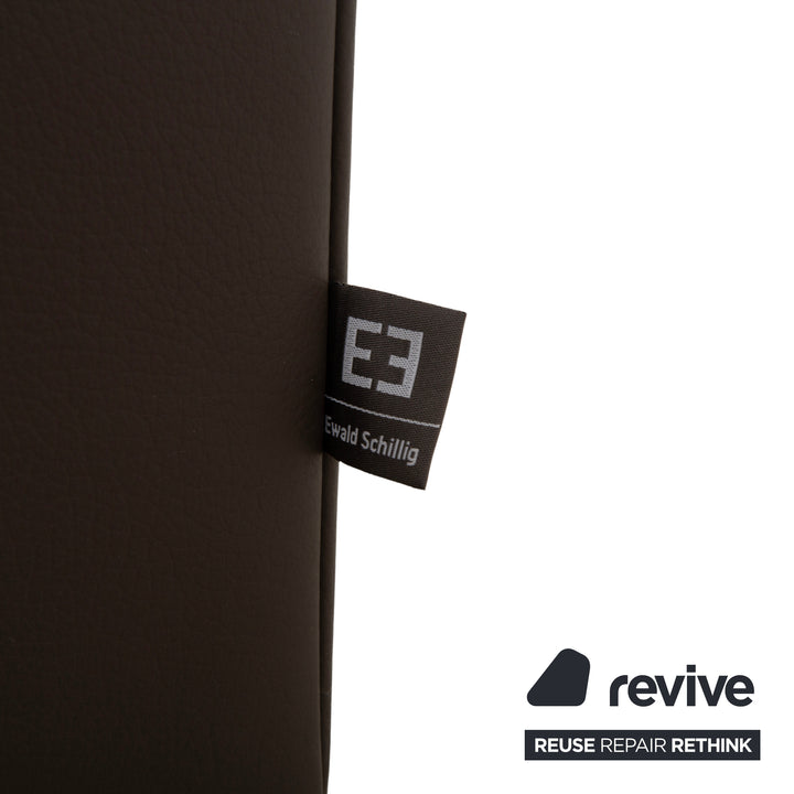 Ewald Schillig Courage Leder Ecksofa Braun Recamiere Links Sofa Couch