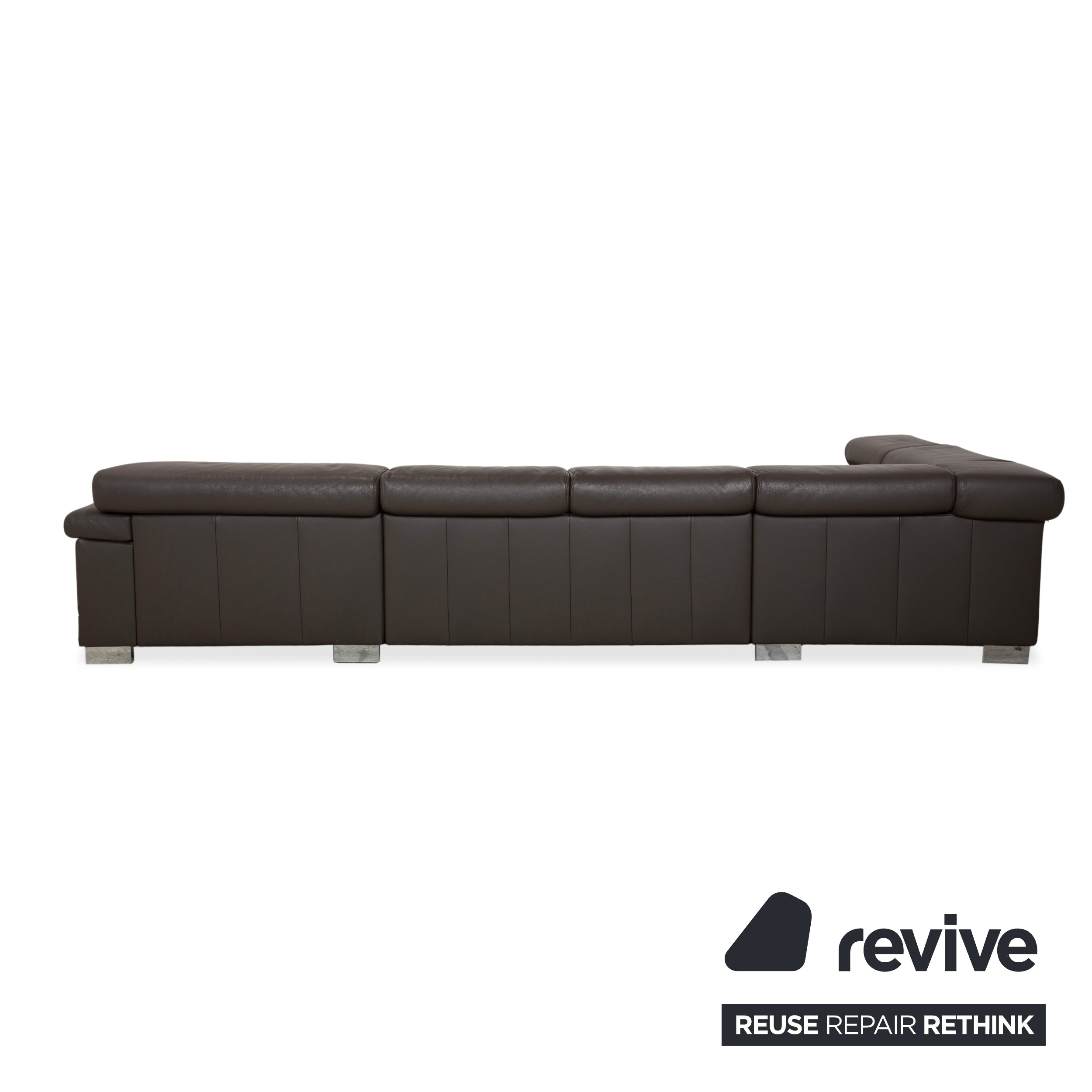 Ewald Schillig Courage Leder Ecksofa Braun Recamiere Links Sofa Couch
