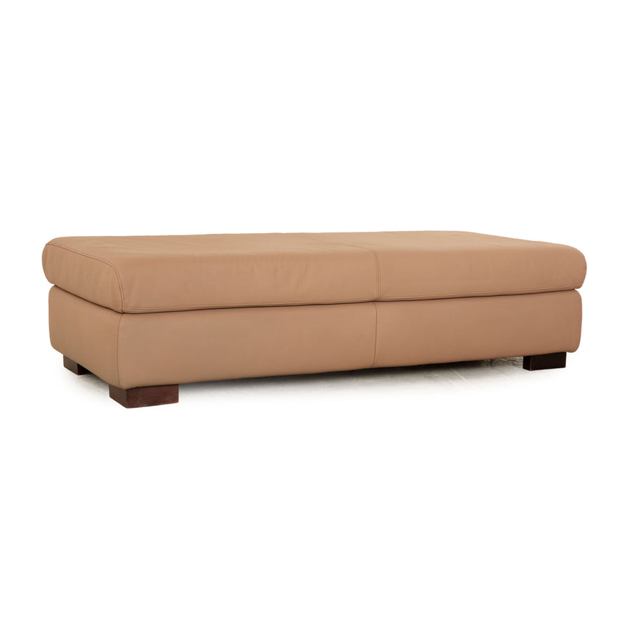 Ewald Schillig Courage Leder Hocker Beige