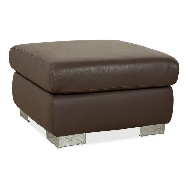 Ewald Schillig Courage Leder Hocker Braun