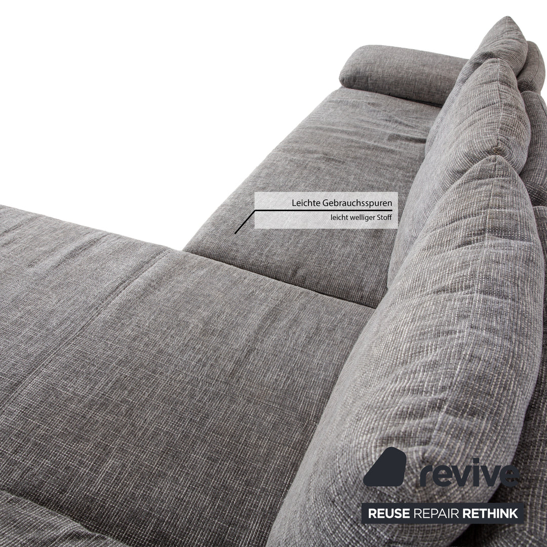 Ewald Schillig Diva Stoff Ecksofa Grau manuelle Funktion Sofa Couch