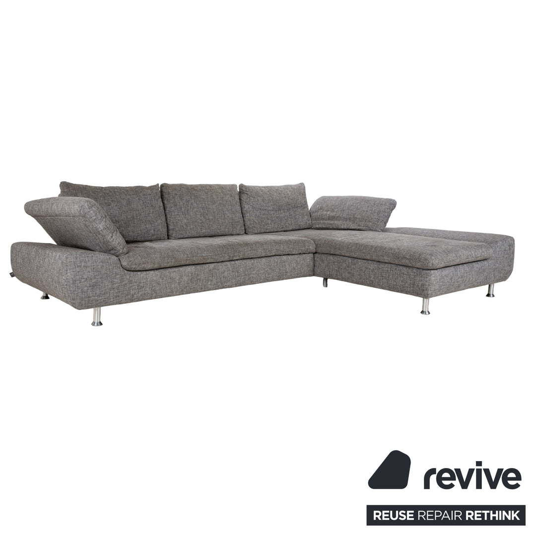 Ewald Schillig Diva Stoff Ecksofa Grau manuelle Funktion Sofa Couch