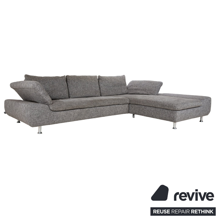 Ewald Schillig Diva Stoff Ecksofa Grau manuelle Funktion Sofa Couch