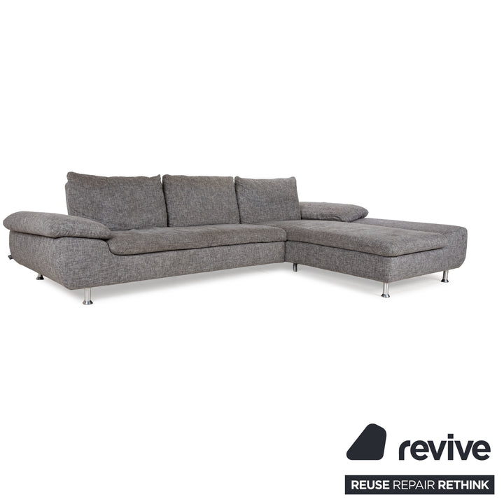 Ewald Schillig Diva Stoff Ecksofa Grau manuelle Funktion Sofa Couch
