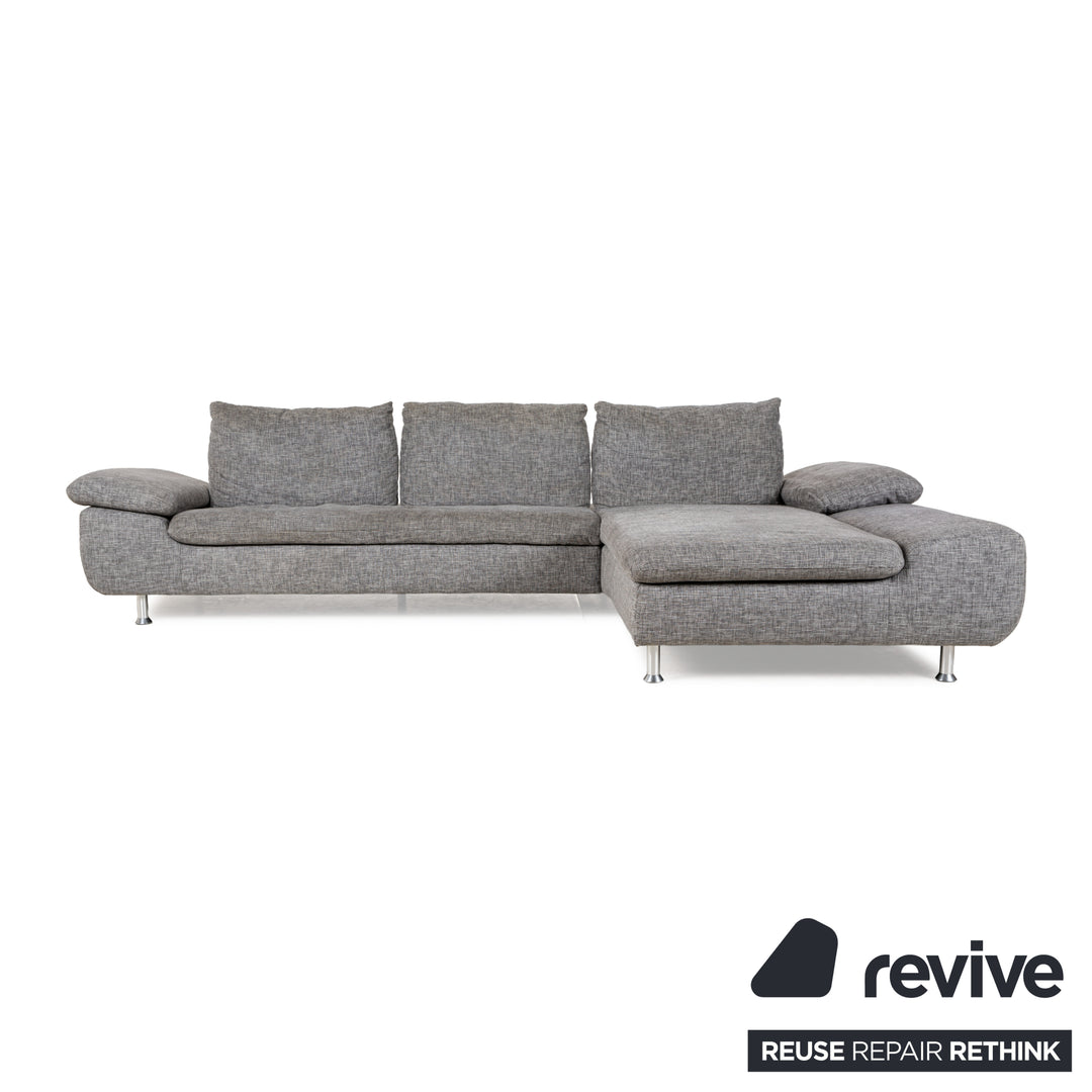 Ewald Schillig Diva Stoff Ecksofa Grau manuelle Funktion Sofa Couch