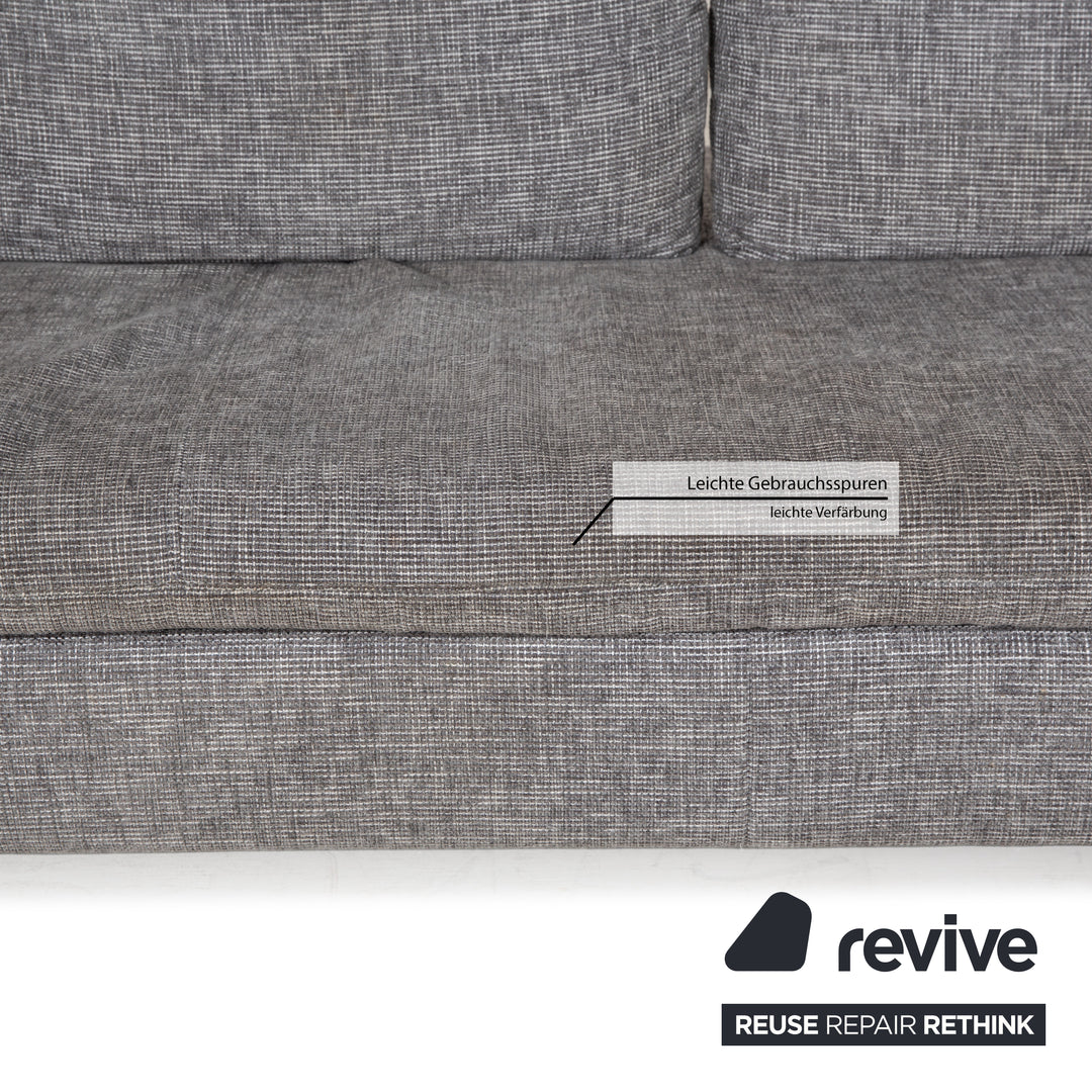 Ewald Schillig Diva Stoff Ecksofa Grau manuelle Funktion Sofa Couch