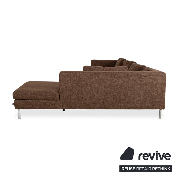 Ewald Schillig Domino Stoff Ecksofa Braun Sofa Couch